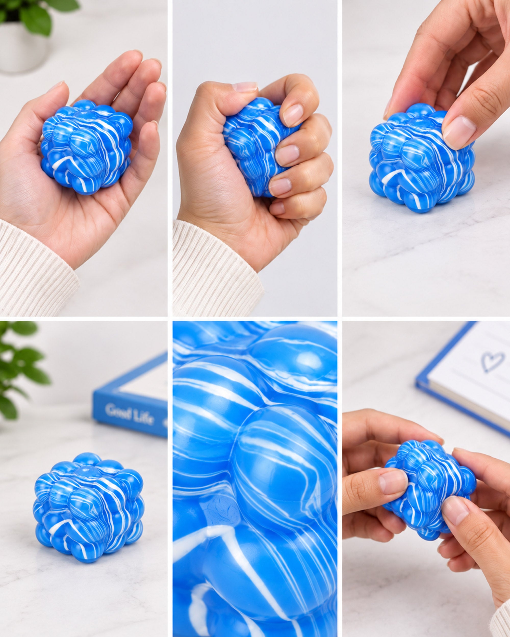 Squishy Toy - Marble Cube