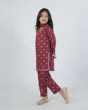 Eminent Girls Printed Suit - Maroon, Girls Shalwar Kameez, Eminent, Chase Value