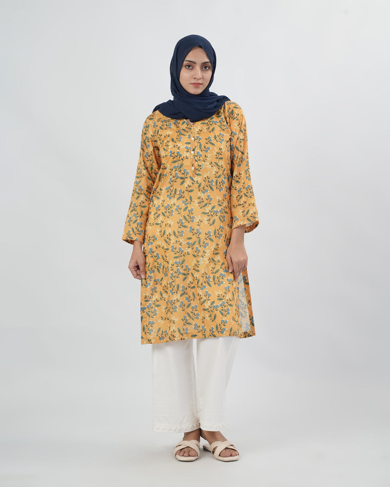 knee length dresses for ladies Five Star Classic Printed Lawn 3 Pcs Unstitched Suit main image 0