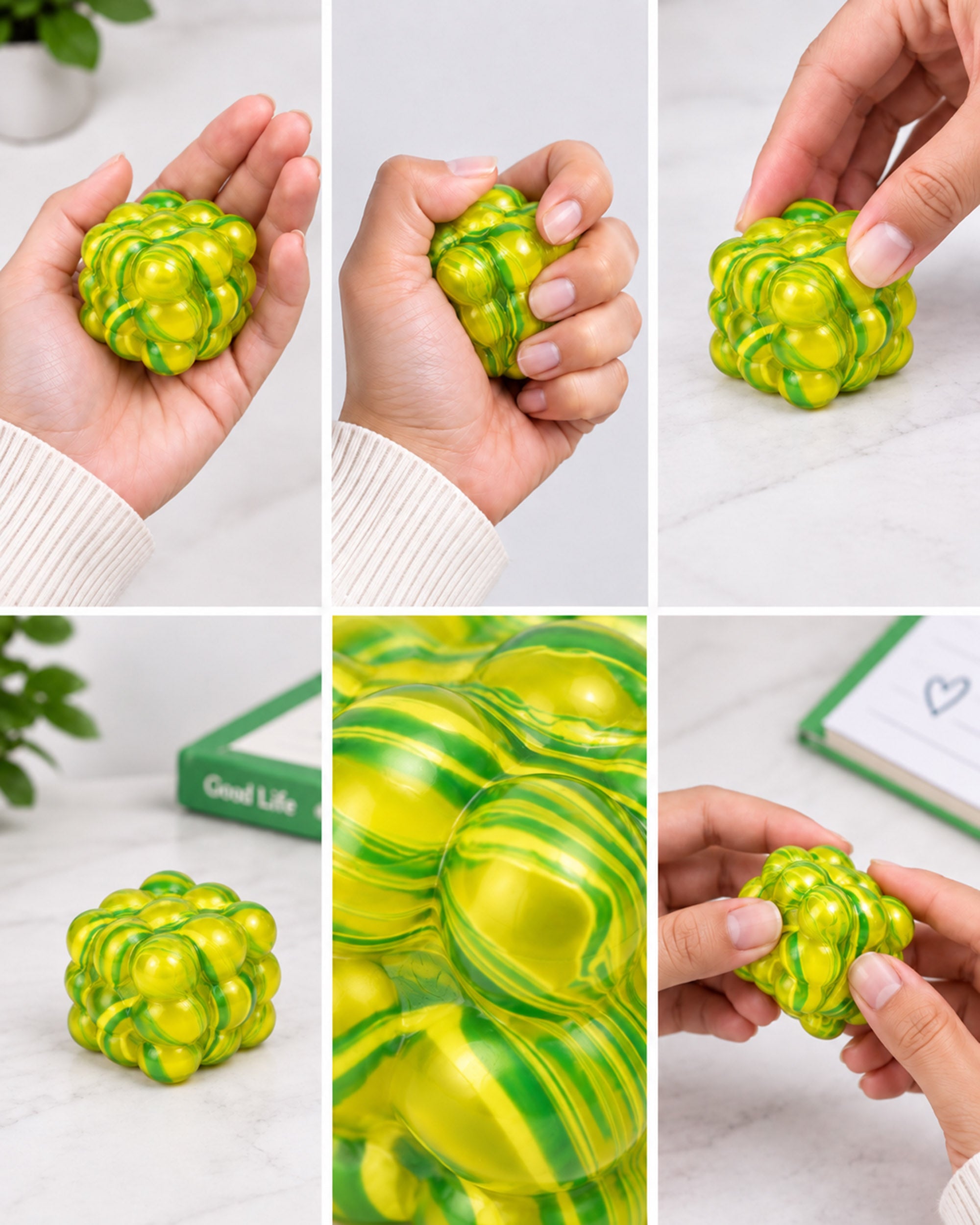 Squishy Toy - Marble Cube