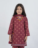 Eminent Girls Printed Suit - Maroon, Girls Shalwar Kameez, Eminent, Chase Value