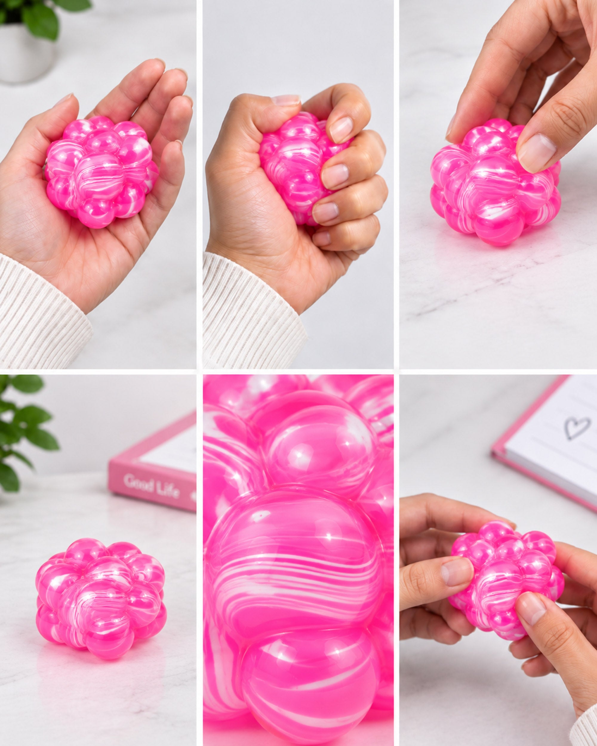 Squishy Toy - Marble Cube