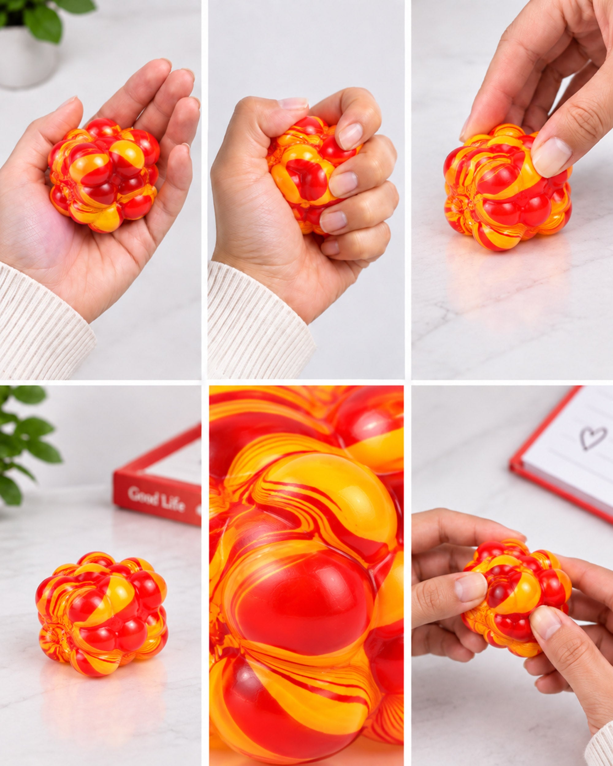 Squishy Toy - Marble Cube
