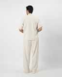 Eminent Men’s Solid Polyester Co-ord Set