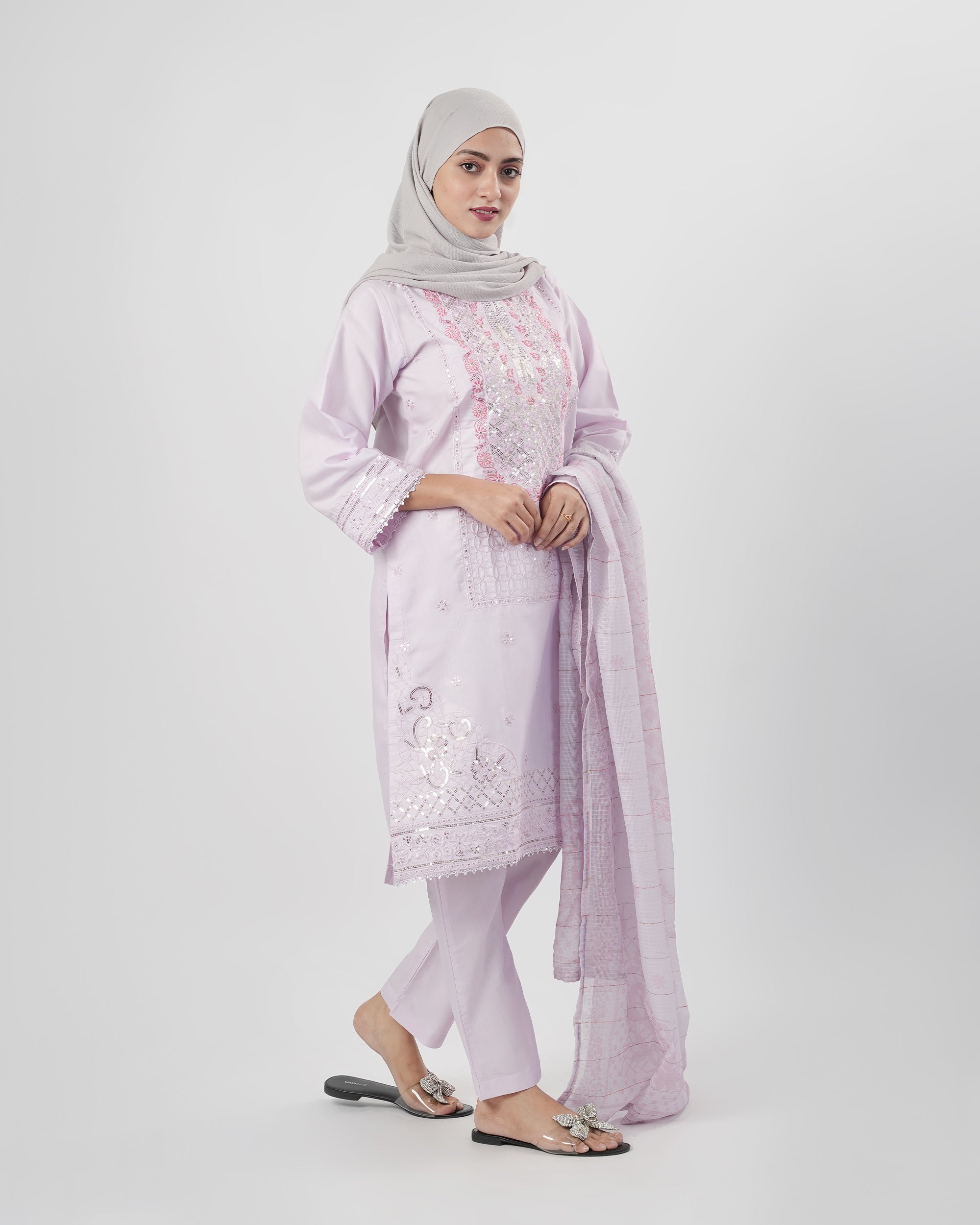 Valuables Women Embroidered 3Pcs Suit