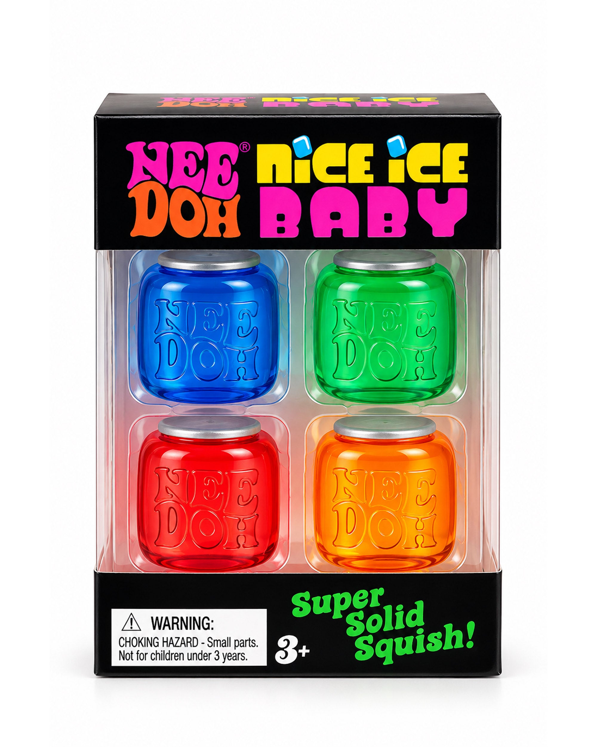 Nee Doh Square Cube - 4 Pc
