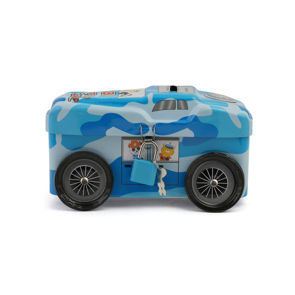 Metal Coin - Money Box For Kids - Blue, Educational Toys, Chase Value, Chase Value