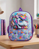 Uv Printed School Backpack Zee - 13"