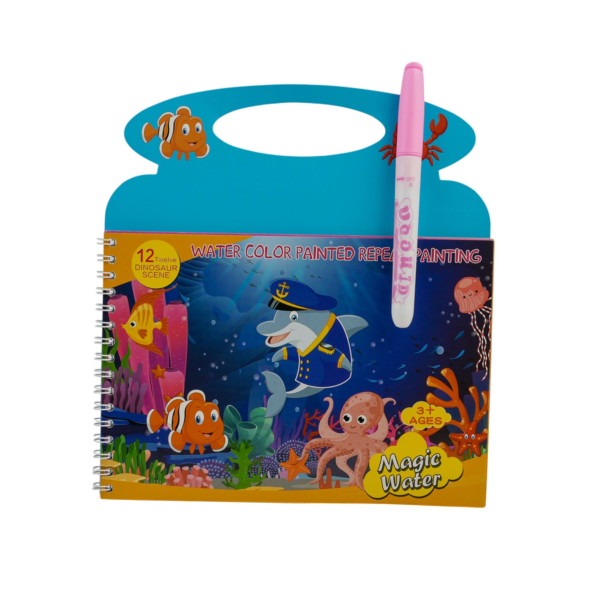 Magic Water Painting Book - Blue, Coloring Books, Chase Value, Chase Value