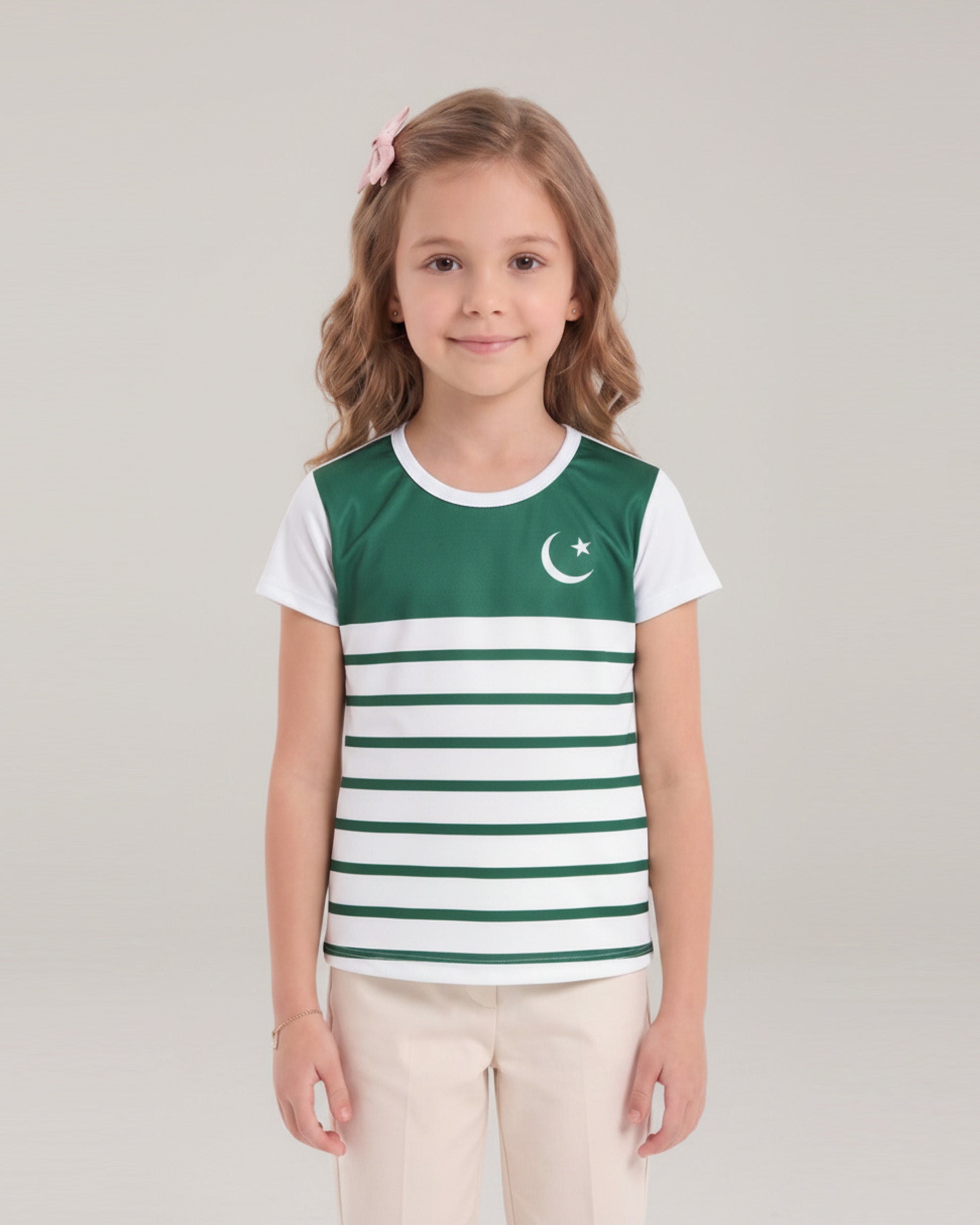 Valuables Girls' Independence Day Half Sleeve T-Shirt