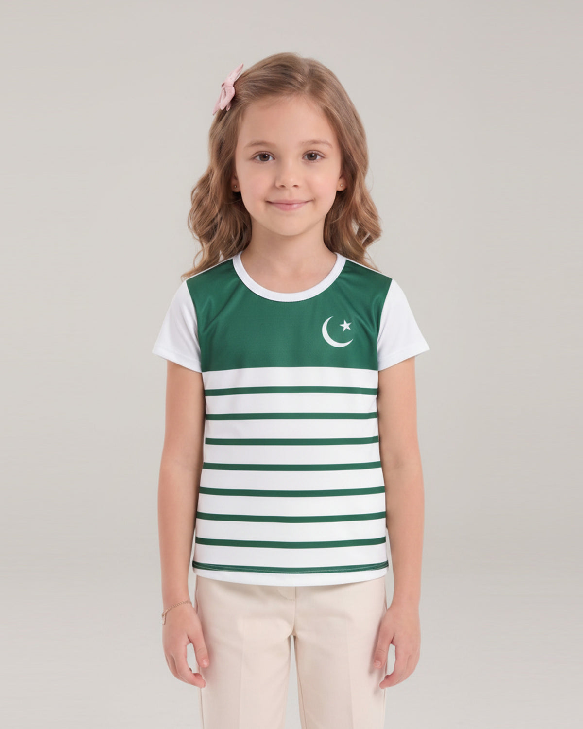 Valuables Girls' Independence Day Half Sleeve T-Shirt