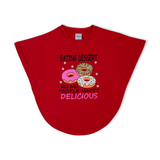 Girl's Half Sleeves T-Shirt - Red, Girls T-Shirts, Chase Value, Chase Value