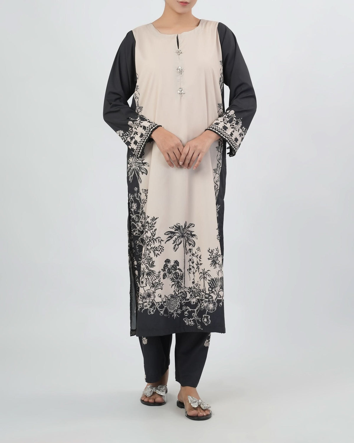 Women Silk Printed Fusion Co-Ord Set, Women Co-Ord Set, Eminent, Chase Value