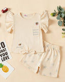 Newborn Girls Half Sleeves Suit