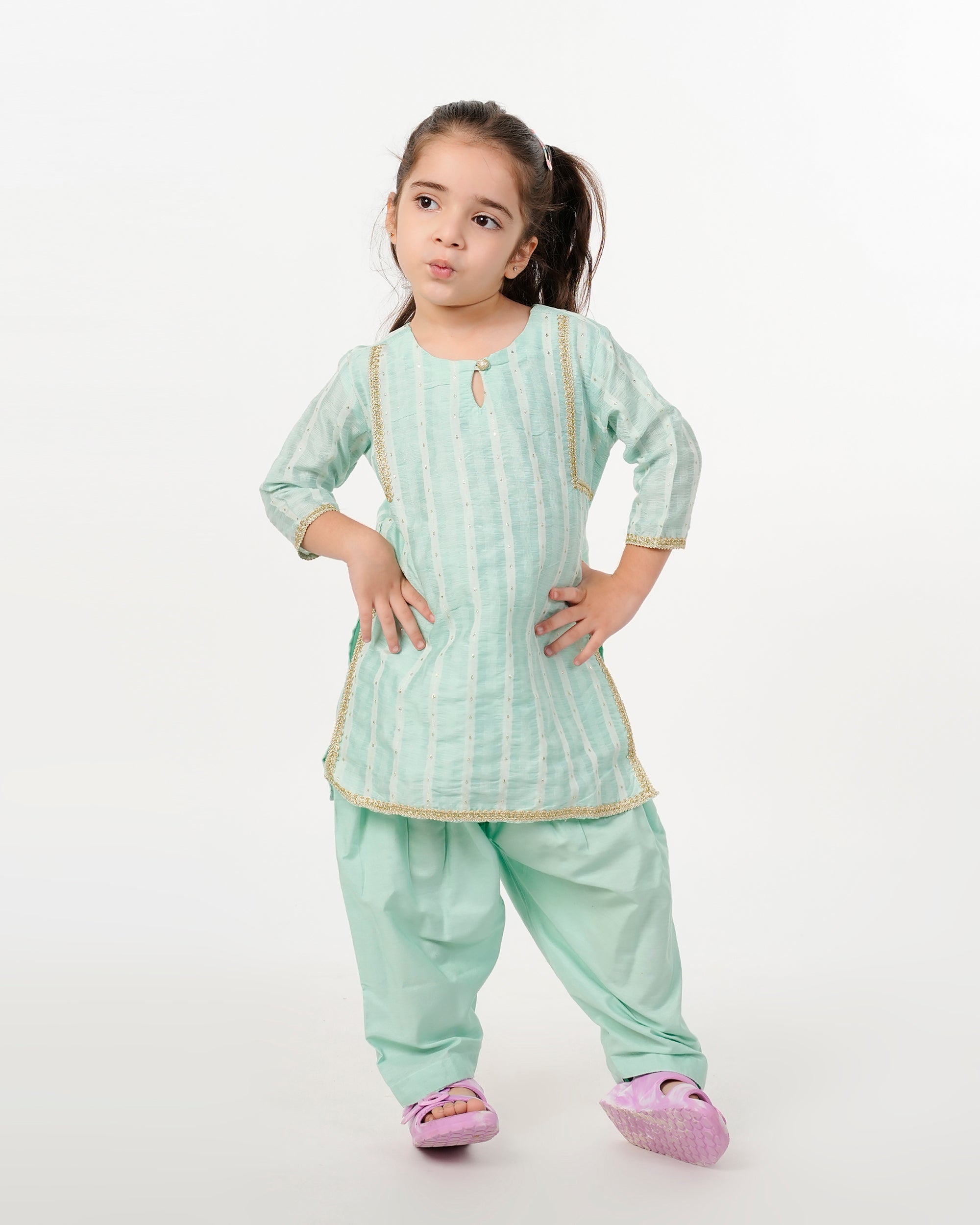 Eminent Girls Shalwar Suit - Green, Girls Shalwar Kameez, Eminent, Chase Value