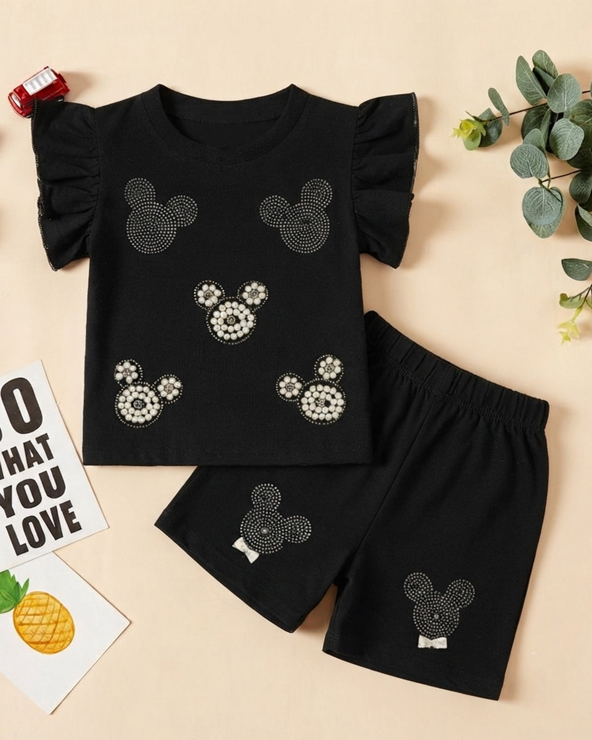 Newborn Girls Half Sleeves Suit
