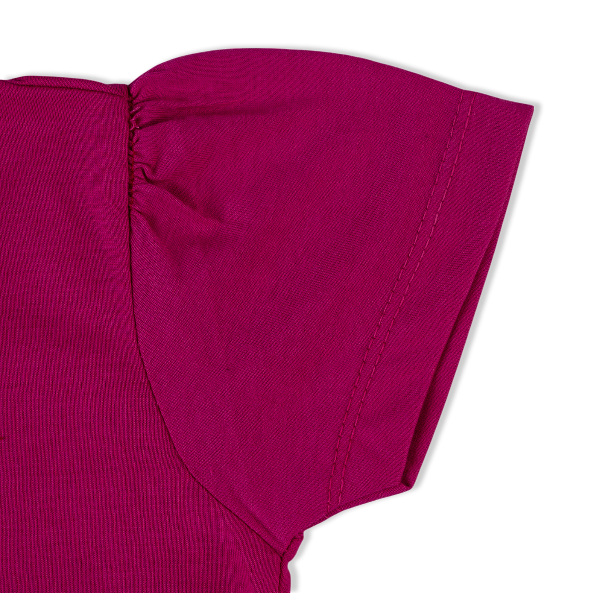 Girl's Half Sleeves T-Shirt - Dark Pink, Girls T-Shirts, Chase Value, Chase Value