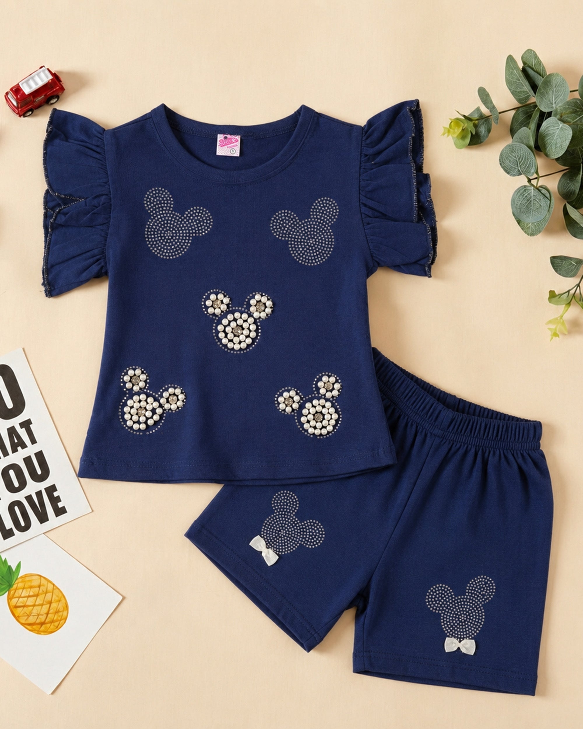 Newborn Girls Half Sleeves Suit