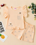 Newborn Girls Half Sleeves Suit