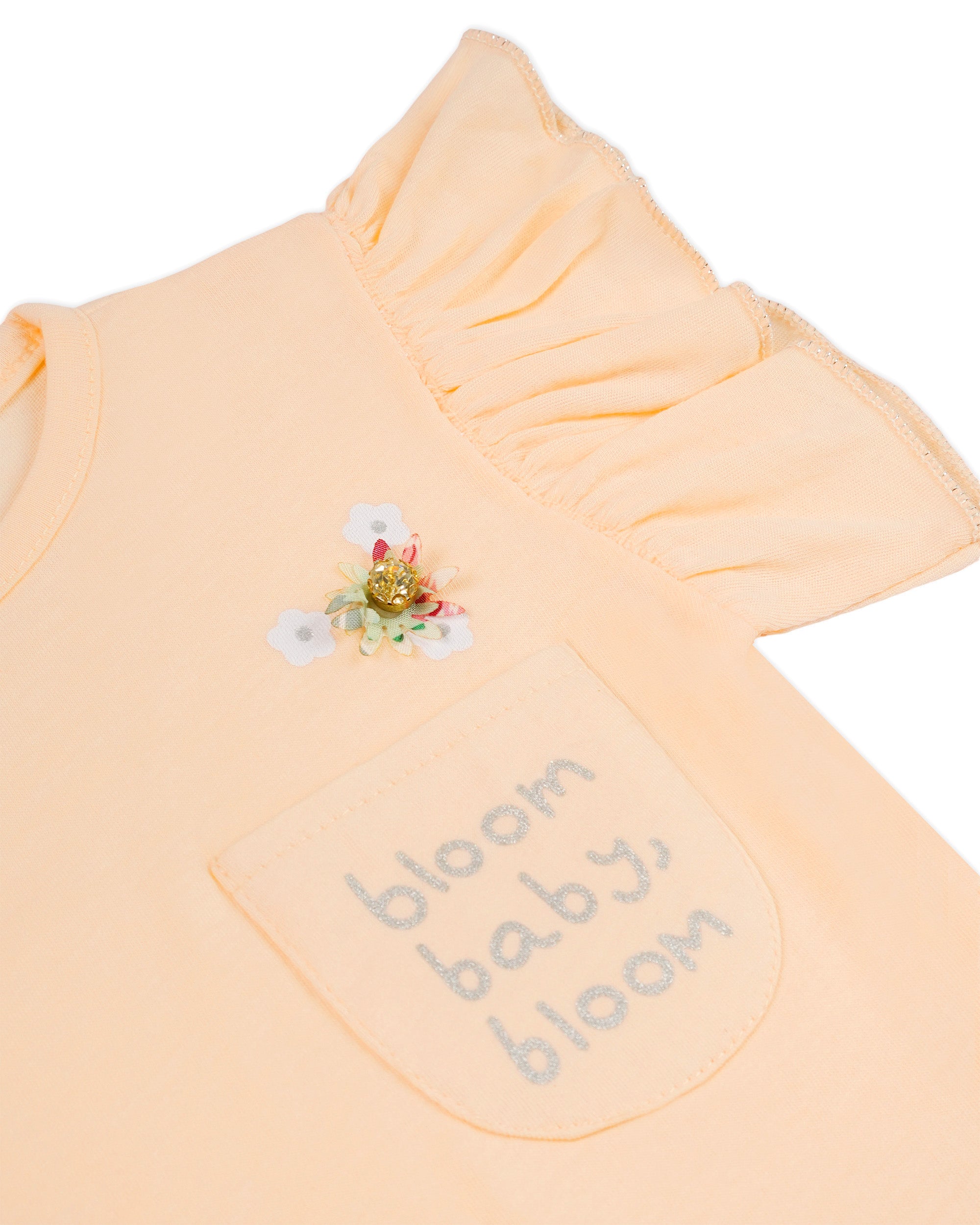 Newborn Girls Half Sleeves Suit
