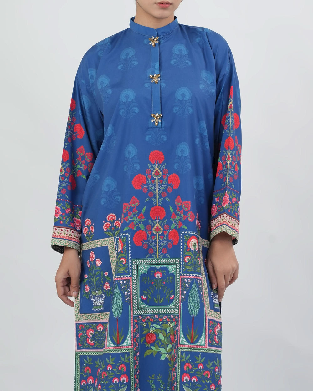 Women Silk Printed Fusion Co-Ord Set, Women Co-Ord Set, Eminent, Chase Value