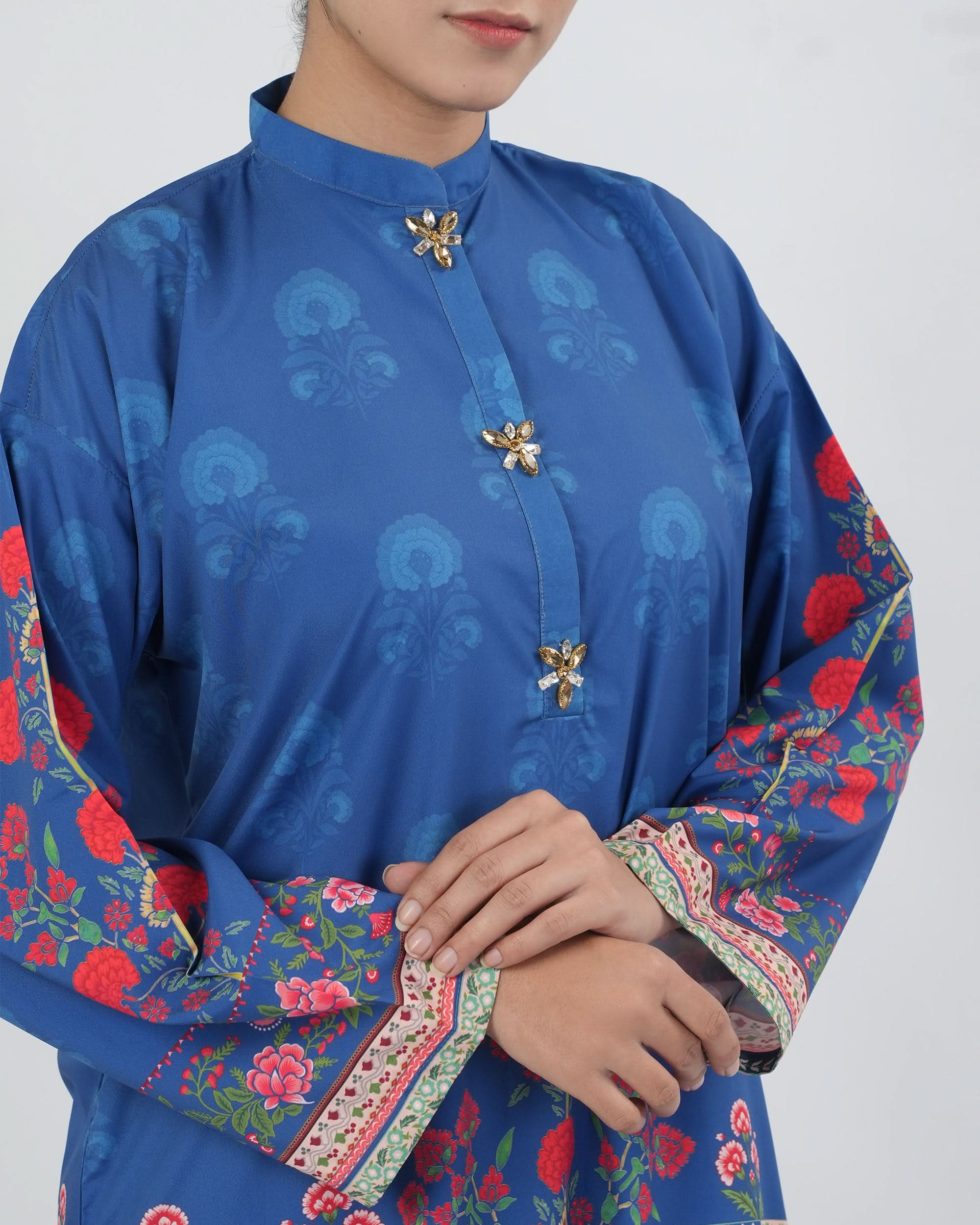 Women Silk Printed Fusion Co-Ord Set, Women Co-Ord Set, Eminent, Chase Value