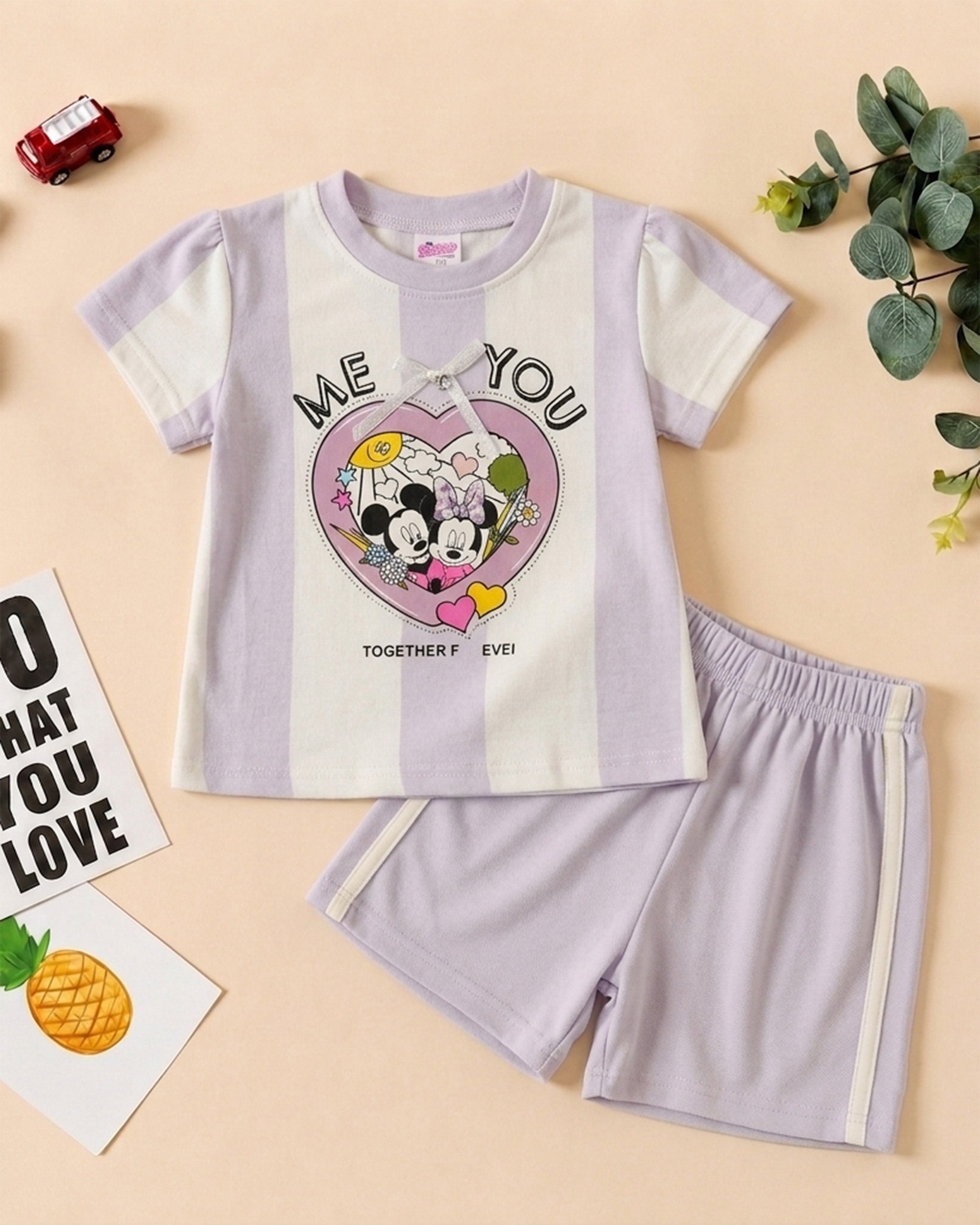 Newborn Girls Half Sleeves Suit