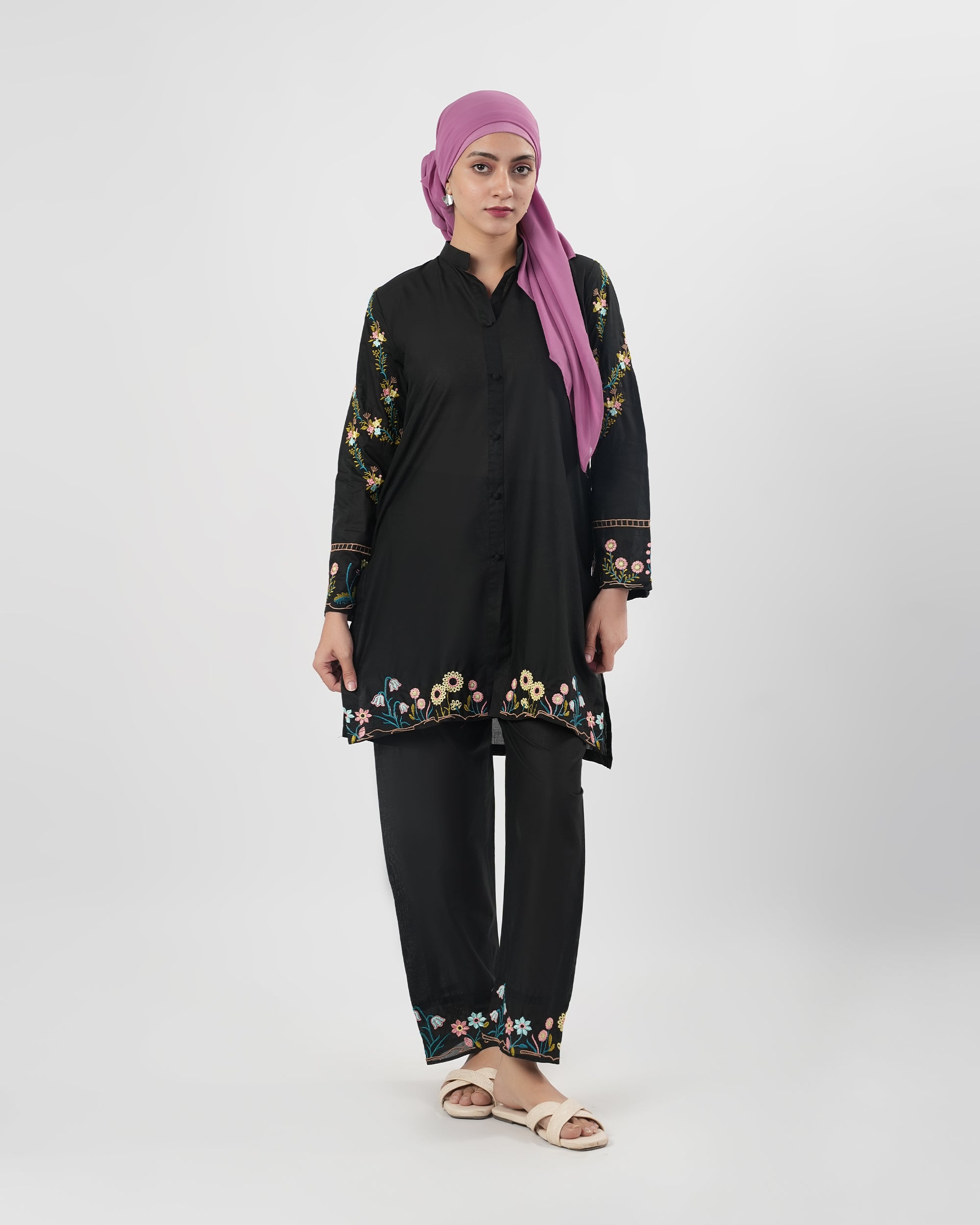 Valuables Women's Embroidered 2 Pcs Suit