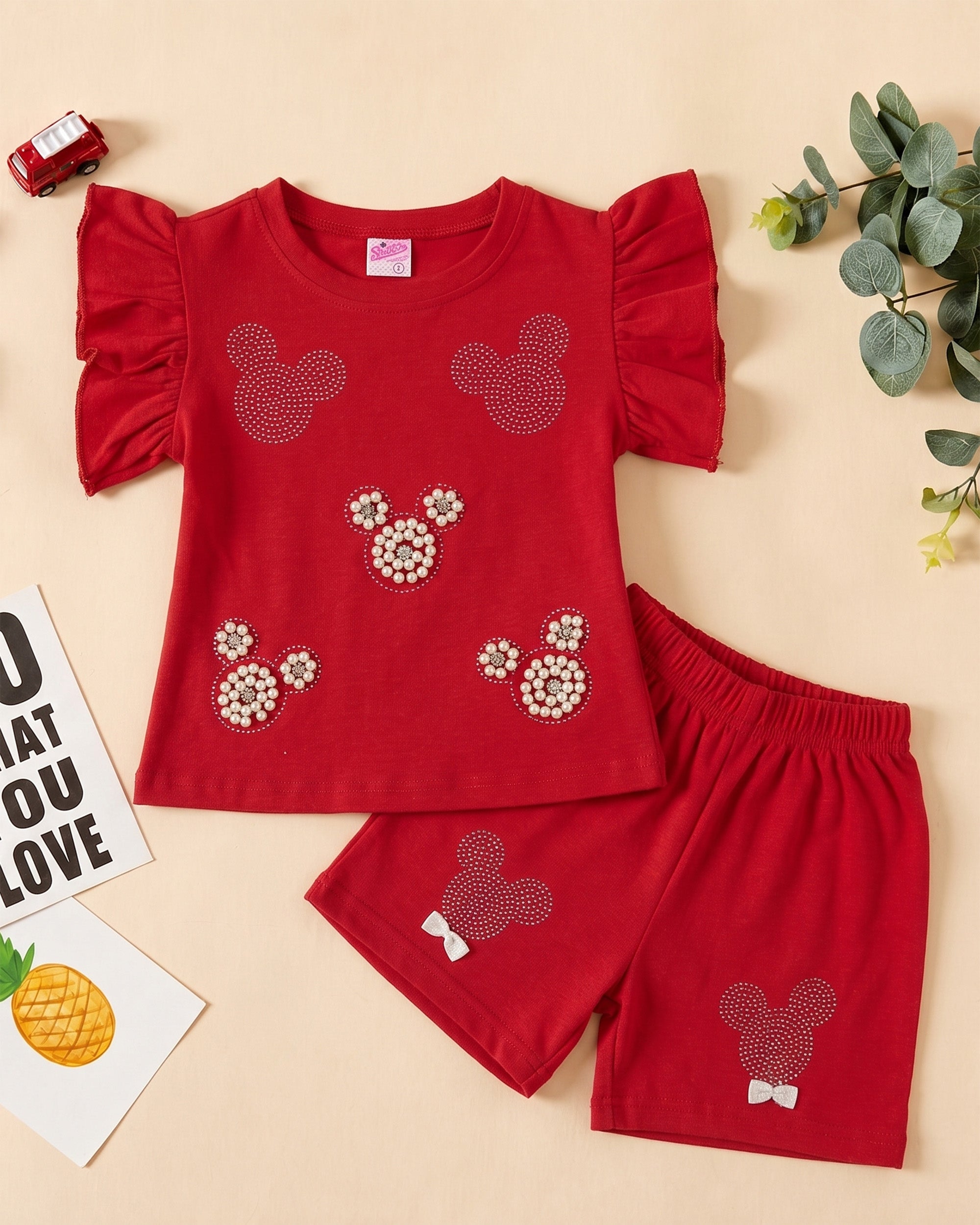 Newborn Girls Half Sleeves Suit