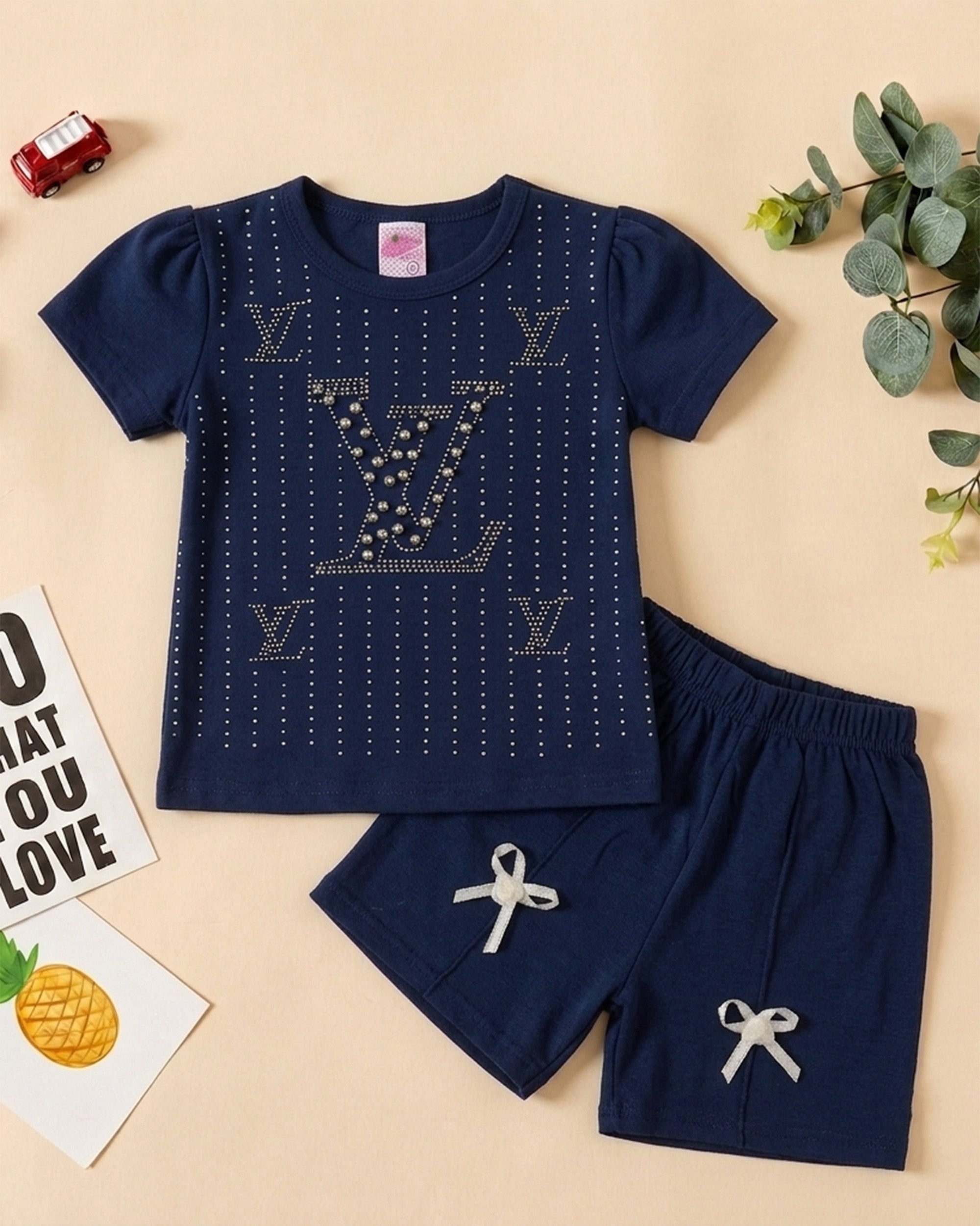Newborn Girls Half Sleeves Suit