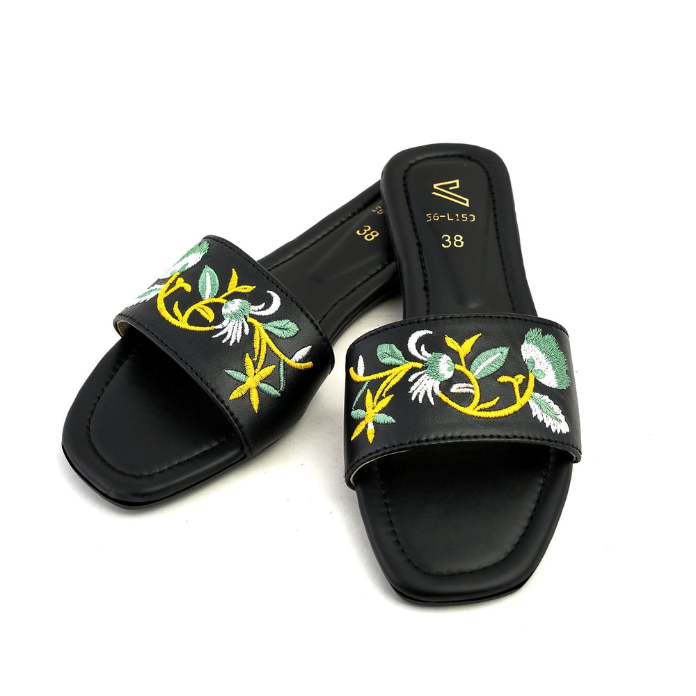 Women's Casual Slipper - Black, Women Slippers, Chase Value, Chase Value