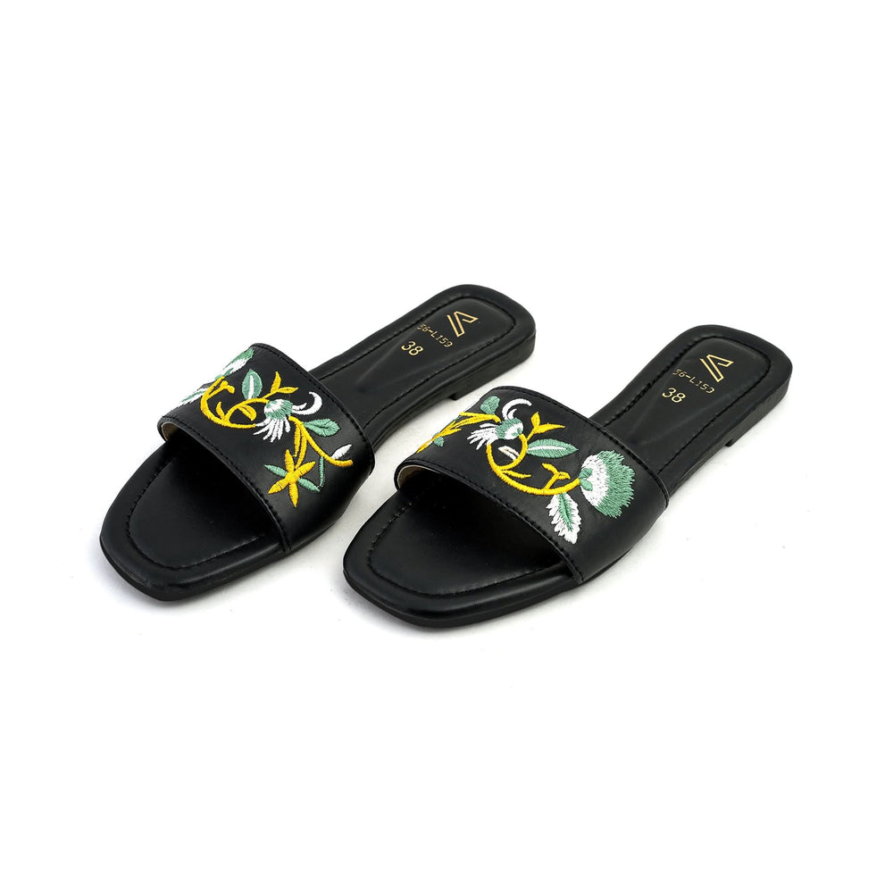 Women's Casual Slipper - Black, Women Slippers, Chase Value, Chase Value