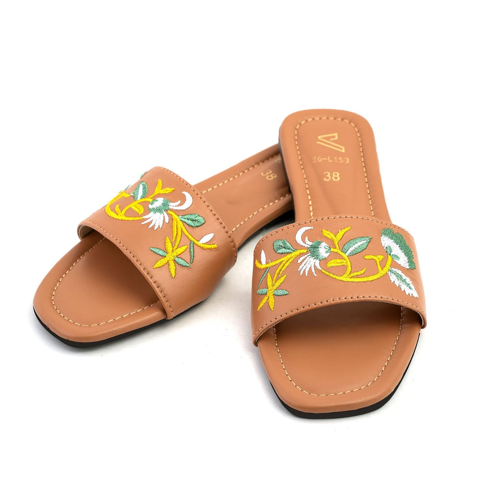 Women's Casual Slipper - Beige, Women Slippers, Chase Value, Chase Value