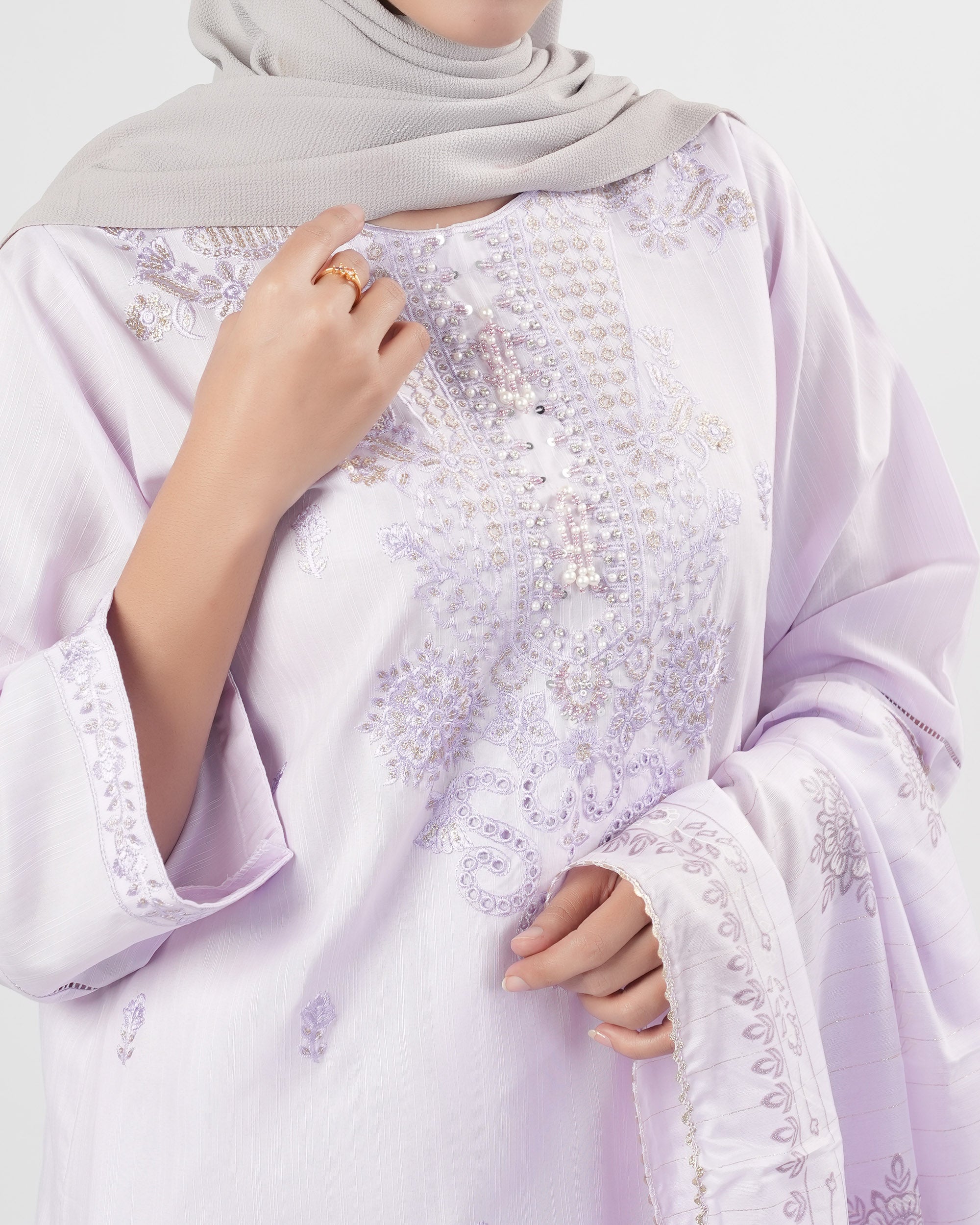 Valuables Women Embroidered 3Pcs Suit