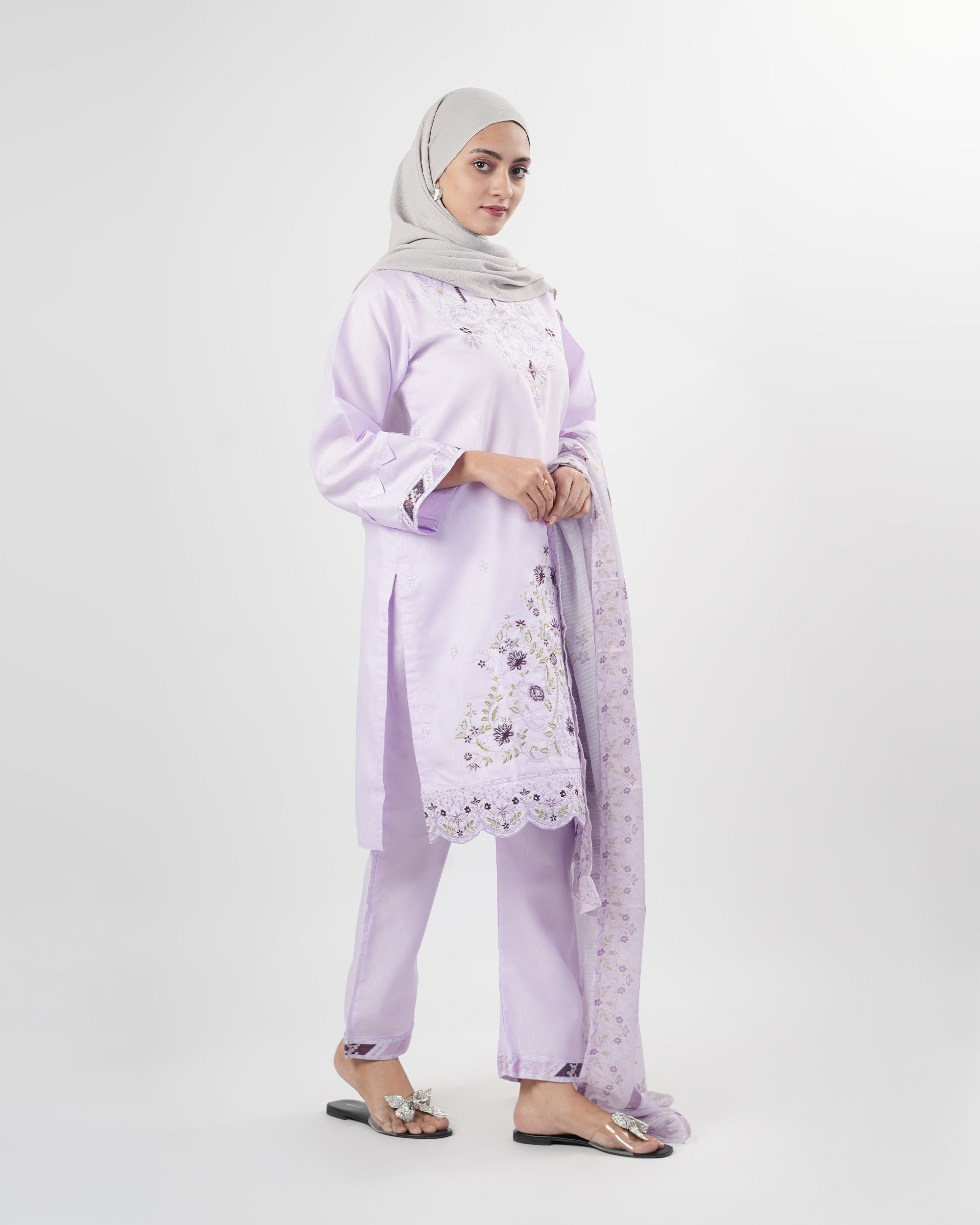 Valuables Women Embroidered 3Pcs Suit