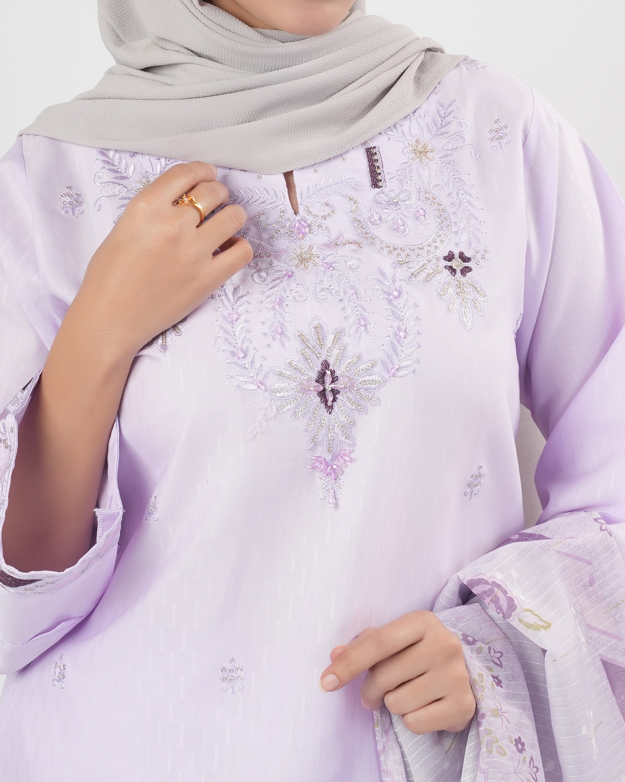 Valuables Women Embroidered 3Pcs Suit