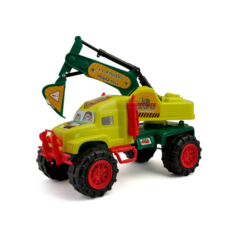 Construction Crane Truck - Light Green, Die-cast Model Car, Chase Value, Chase Value
