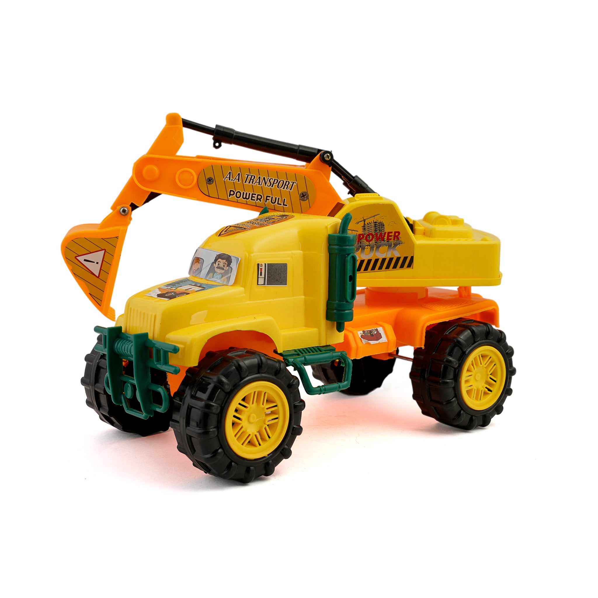 Construction Crane Truck - Yellow, Die-cast Model Car, Chase Value, Chase Value