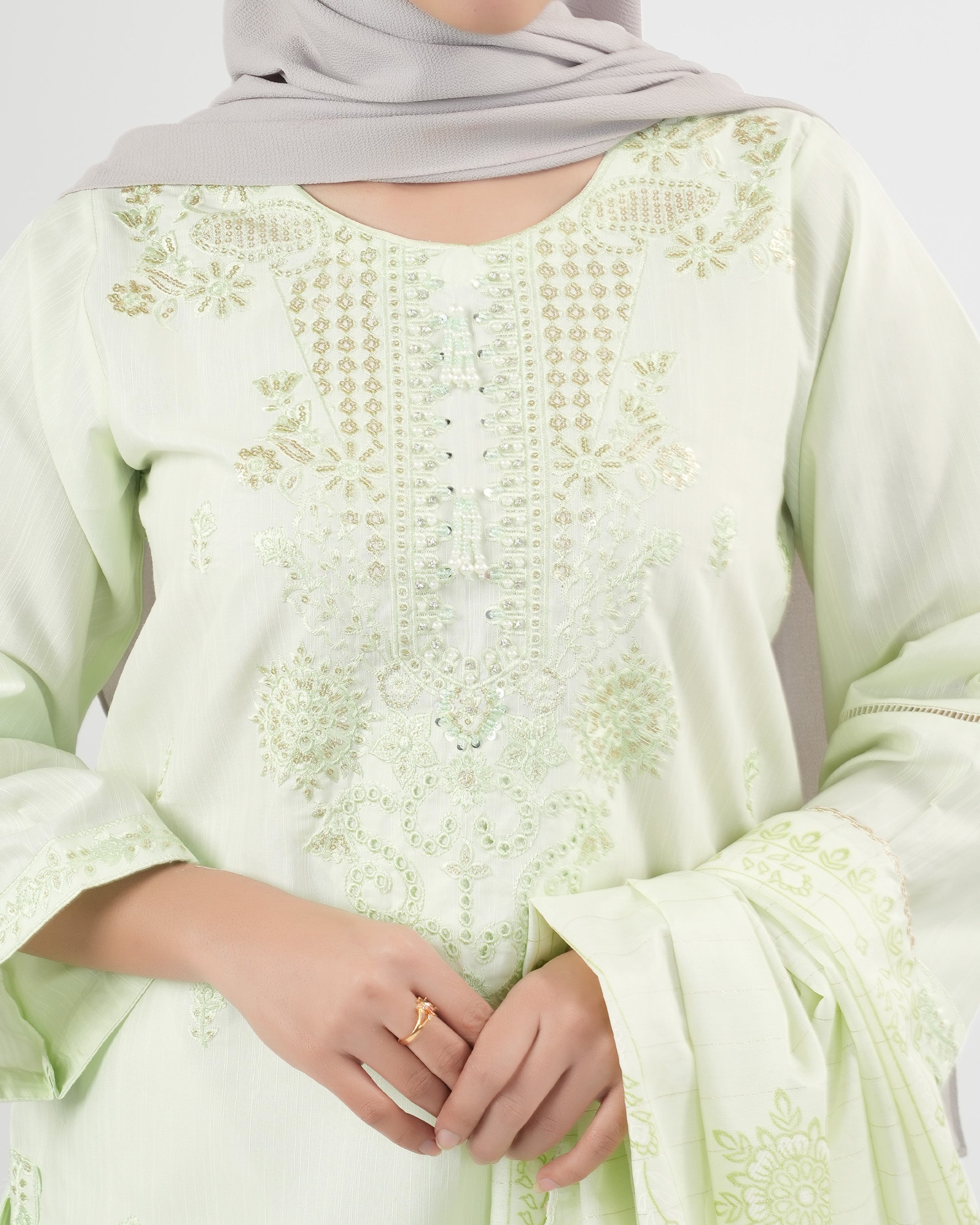 Valuables Women Embroidered 3Pcs Suit