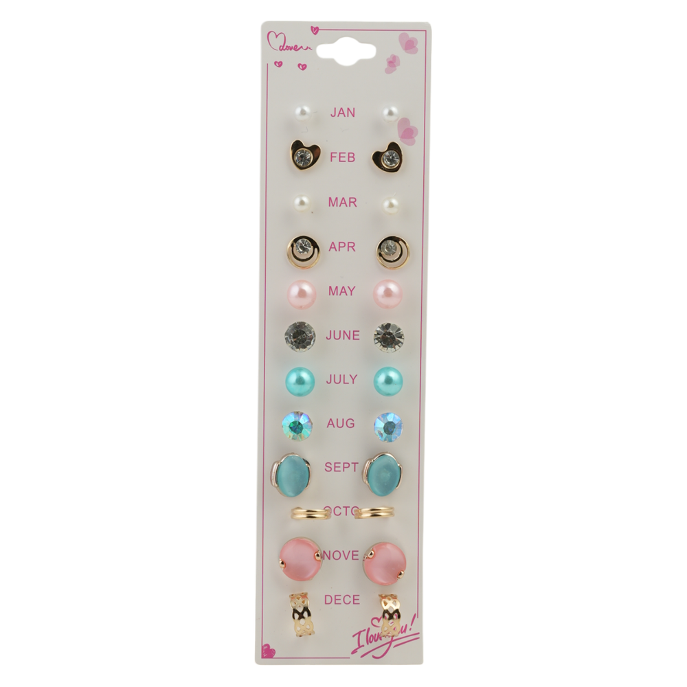 Girls Tops Card pack Of 12, Girls Earrings & Tops, Chase Value, Chase Value