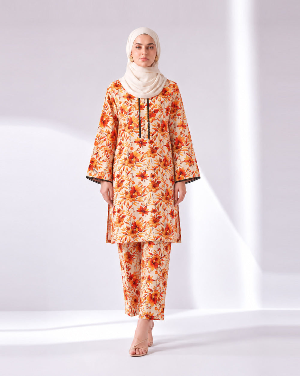 Women's Printed 2 Pc Suit, Women Shalwar Suits, Chase Value, Chase Value