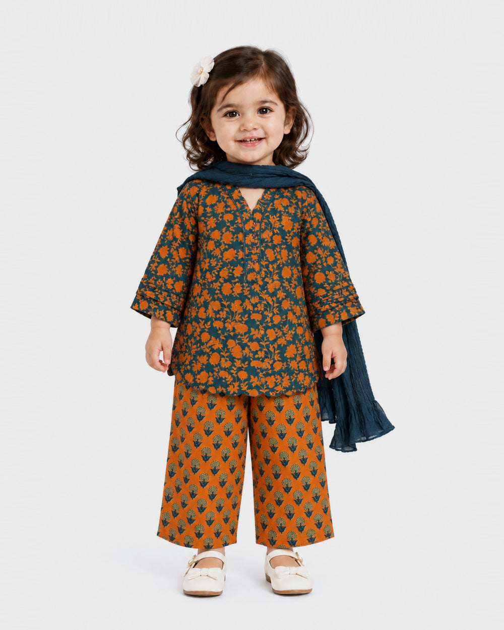 Eminent Girls Ethnic Essentials Printed 3 Pc, Girls Shalwar Kameez, Eminent, Chase Value
