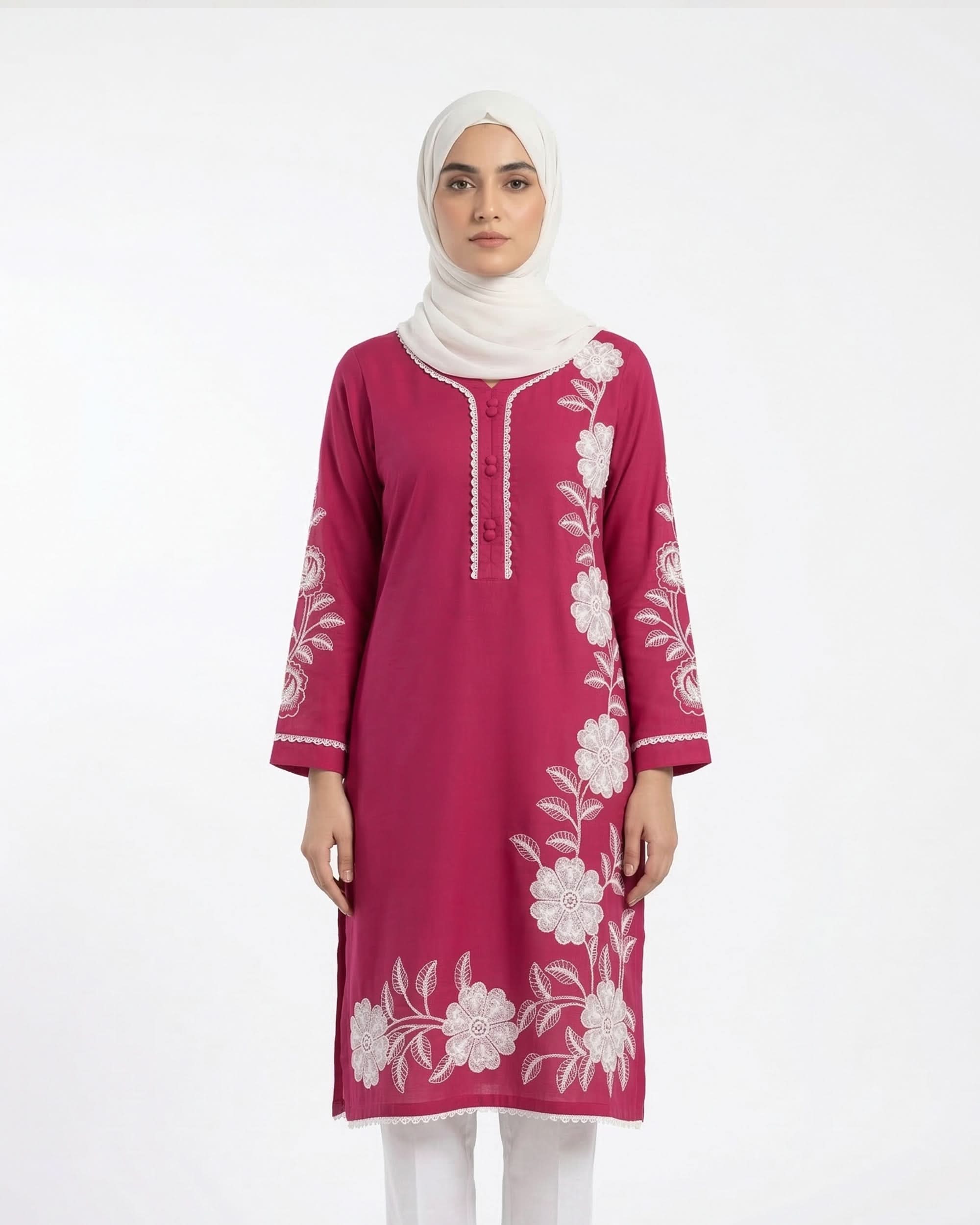 Valuables Women's Embroidered Kurti, Women Ready Kurtis, Chase Value, Chase Value