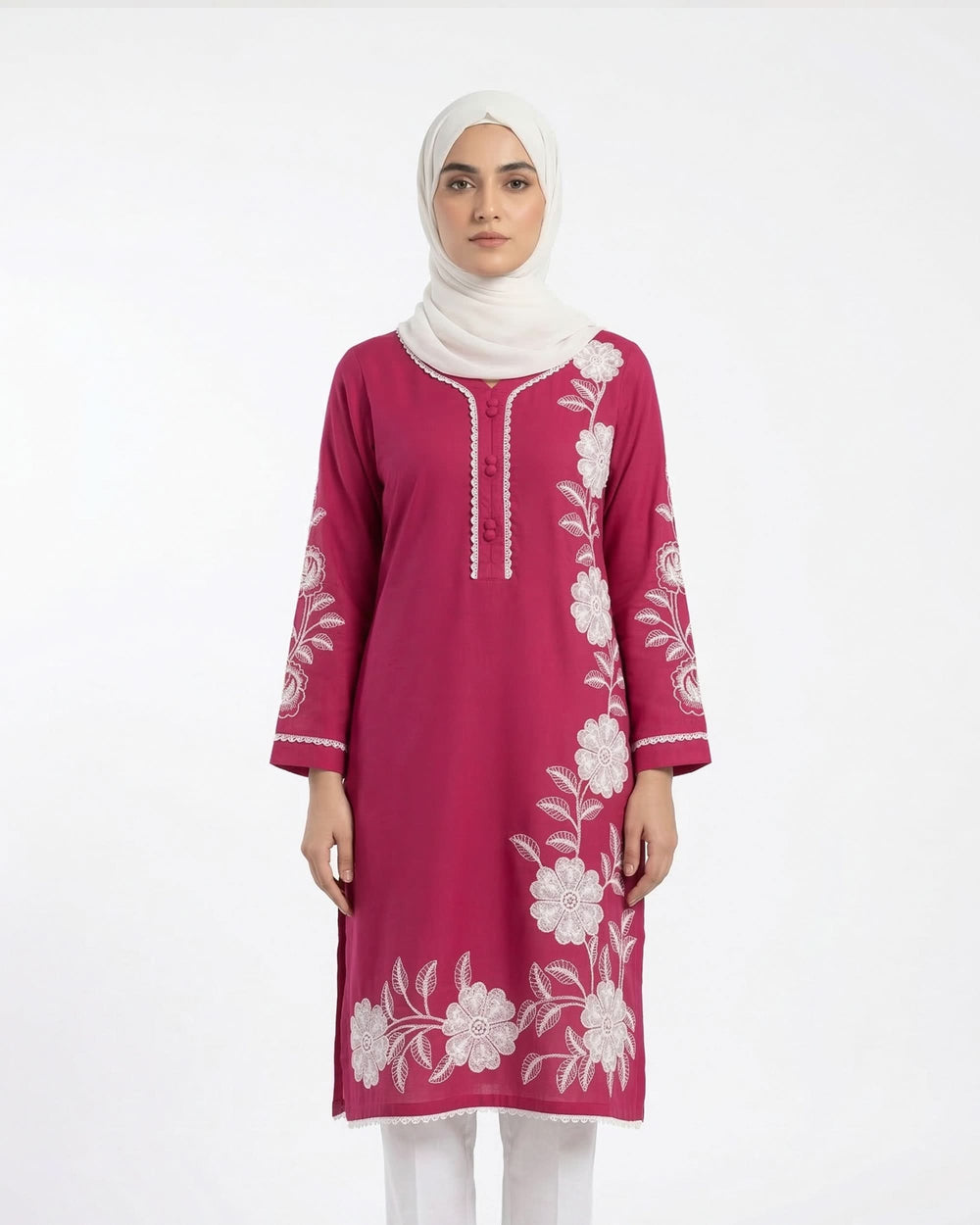 Valuables Women's Embroidered Kurti, Women Ready Kurtis, Chase Value, Chase Value