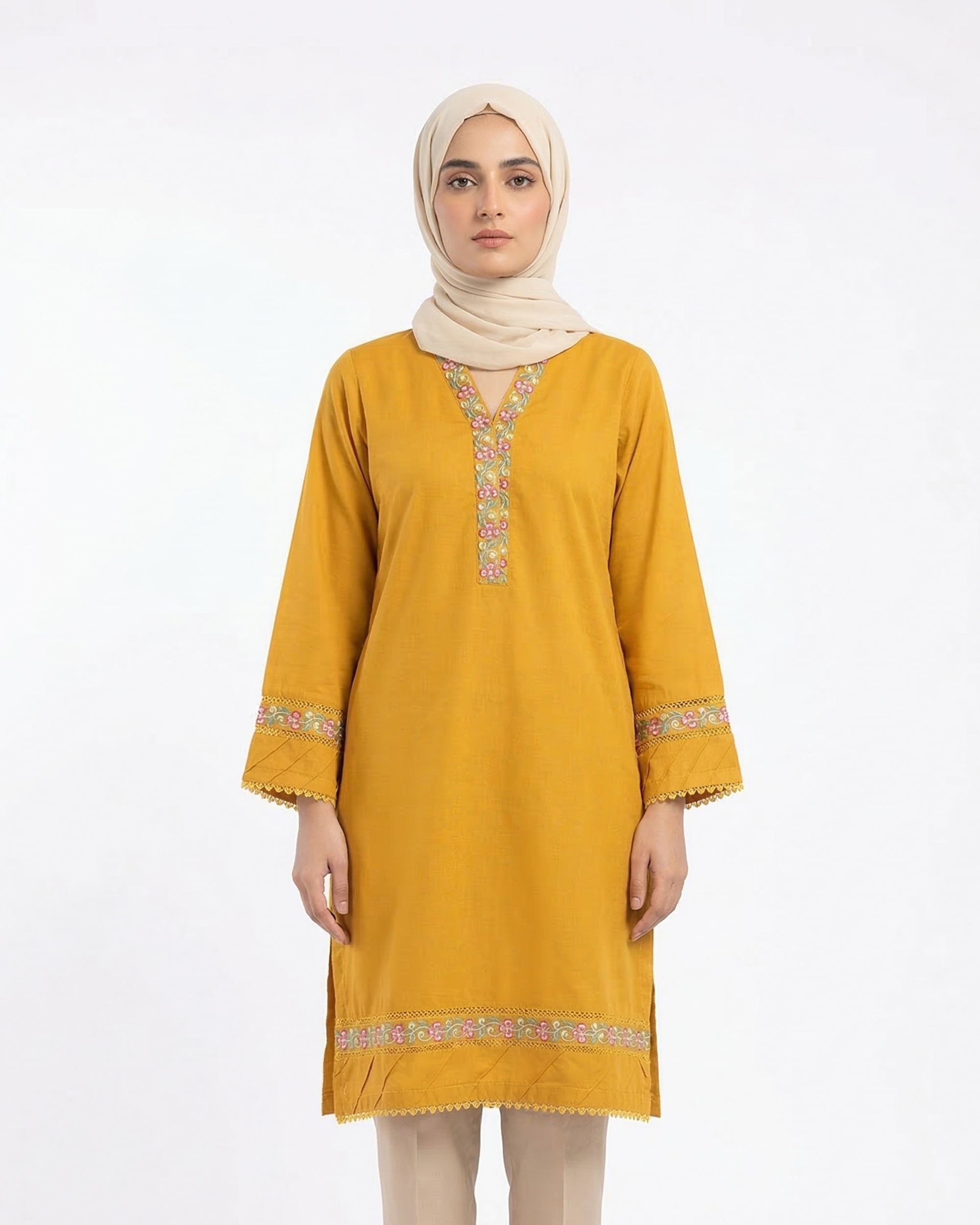 Valuables Women Embroidered Kurti, Women Ready Kurtis, Chase Value, Chase Value