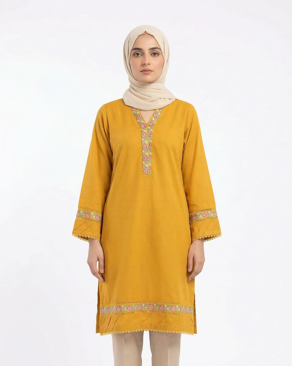 Valuables Women Embroidered Kurti, Women Ready Kurtis, Chase Value, Chase Value