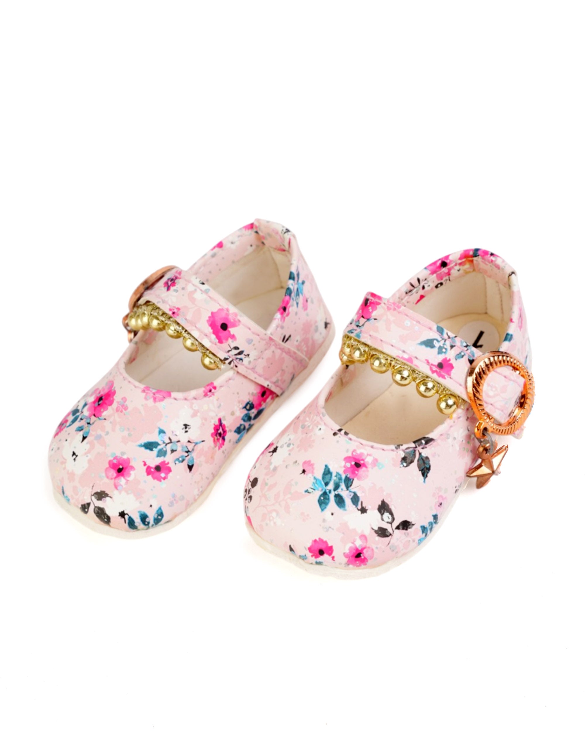 Newborn Girls Pearls Shoes