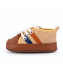 Newborn Boys Zigzag Lace Shoes