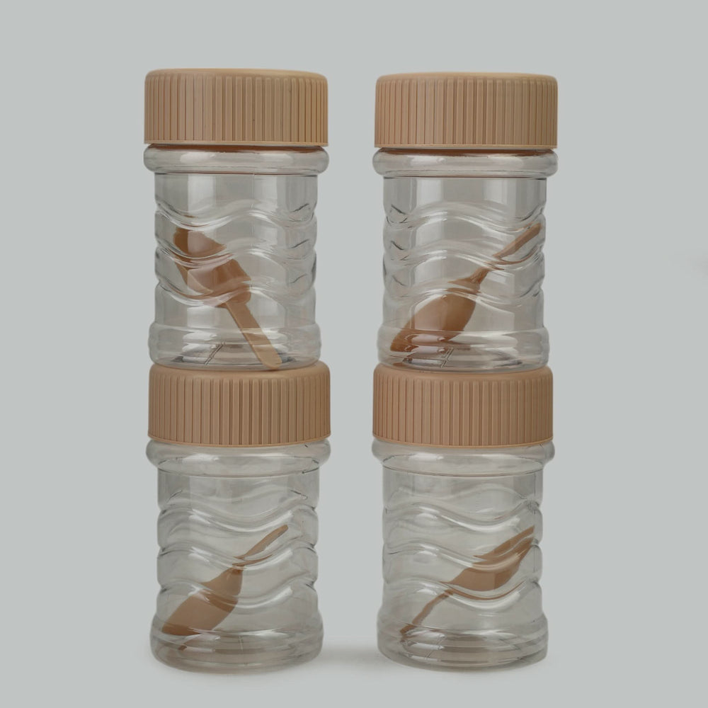 Safari Fresh Kitchen Jar Set 4Pc 300ml - Fawn, Water Bottle, Safari, Chase Value