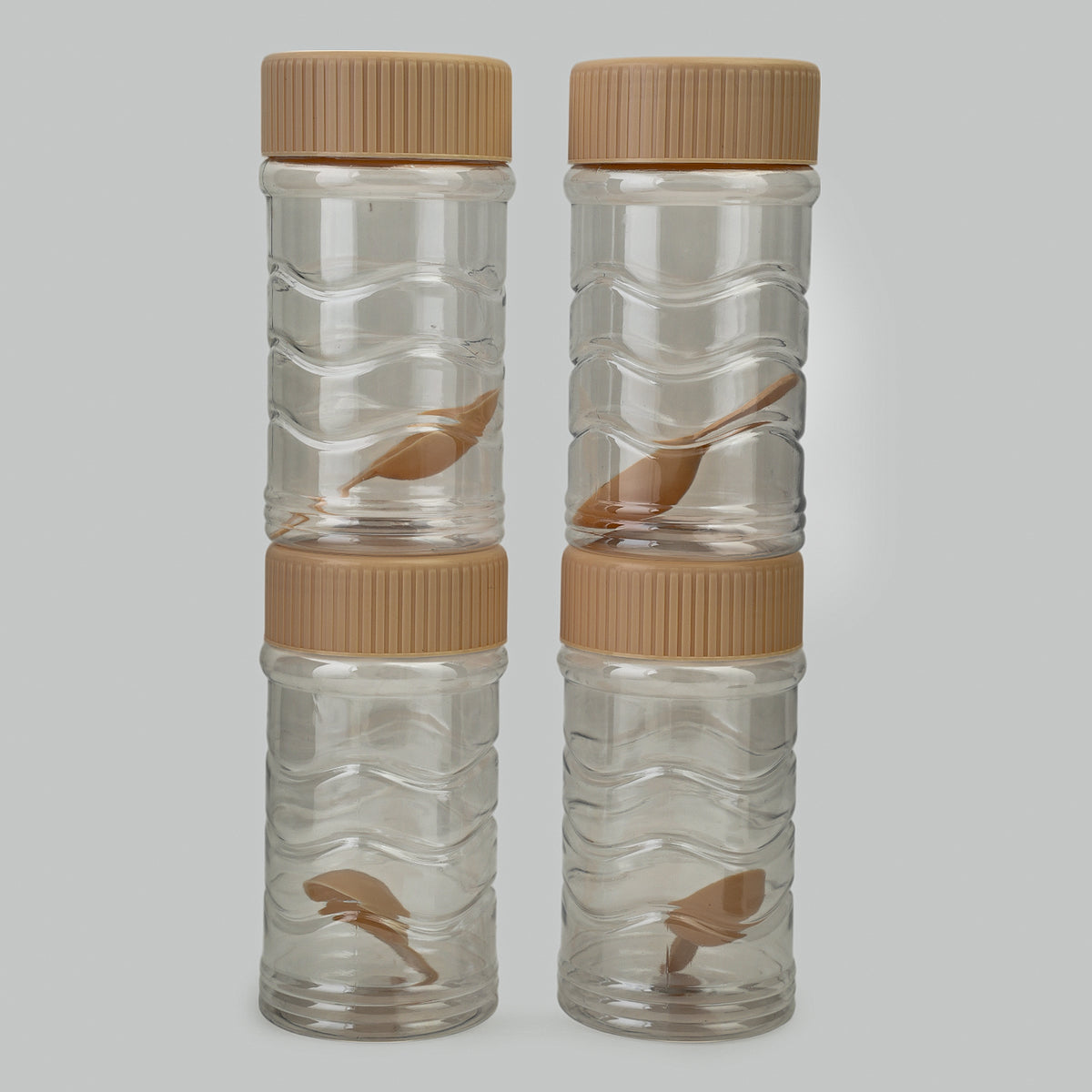 Safari Fresh Kitchen Jar Set 4Pc 400ml - Fawn, Water Bottle, Safari, Chase Value